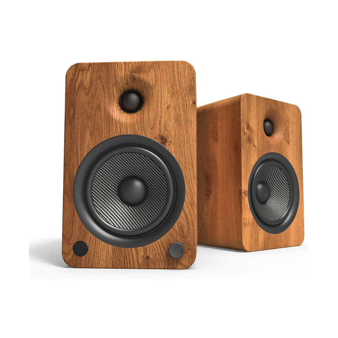 Kanto YU6 Powered Bluetooth Bookshelf Speakers with Phono Preamp - High-Quality Audio for Vinyl Records, Desktop, and Home Theater - Open Box Clearance Deal