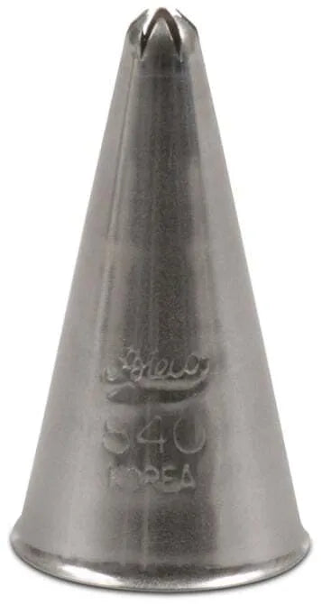 Closed Star Pastry Tip - Professional Stainless Steel Baking Decorating Nozzle for Cakes, Cupcakes & Cookies - Perfect for Birthday, Wedding & Holiday Desserts