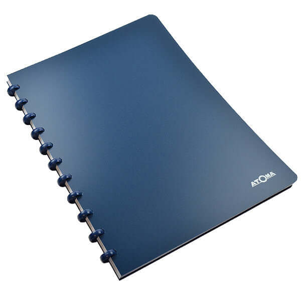 Atoma Classic Colors Polypropylene Cover Disc Bound Refillable Notebook 210x295mm - Perfect for Office, School & Creative Journaling