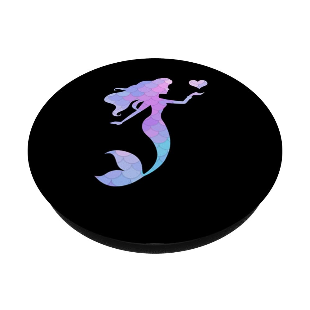 Colorful Mermaid PopSockets PopGrip - Swappable Phone Grip with Strong Adhesive for iPhone, Samsung & Tablets | Perfect for Selfies, Gaming & Everyday Use