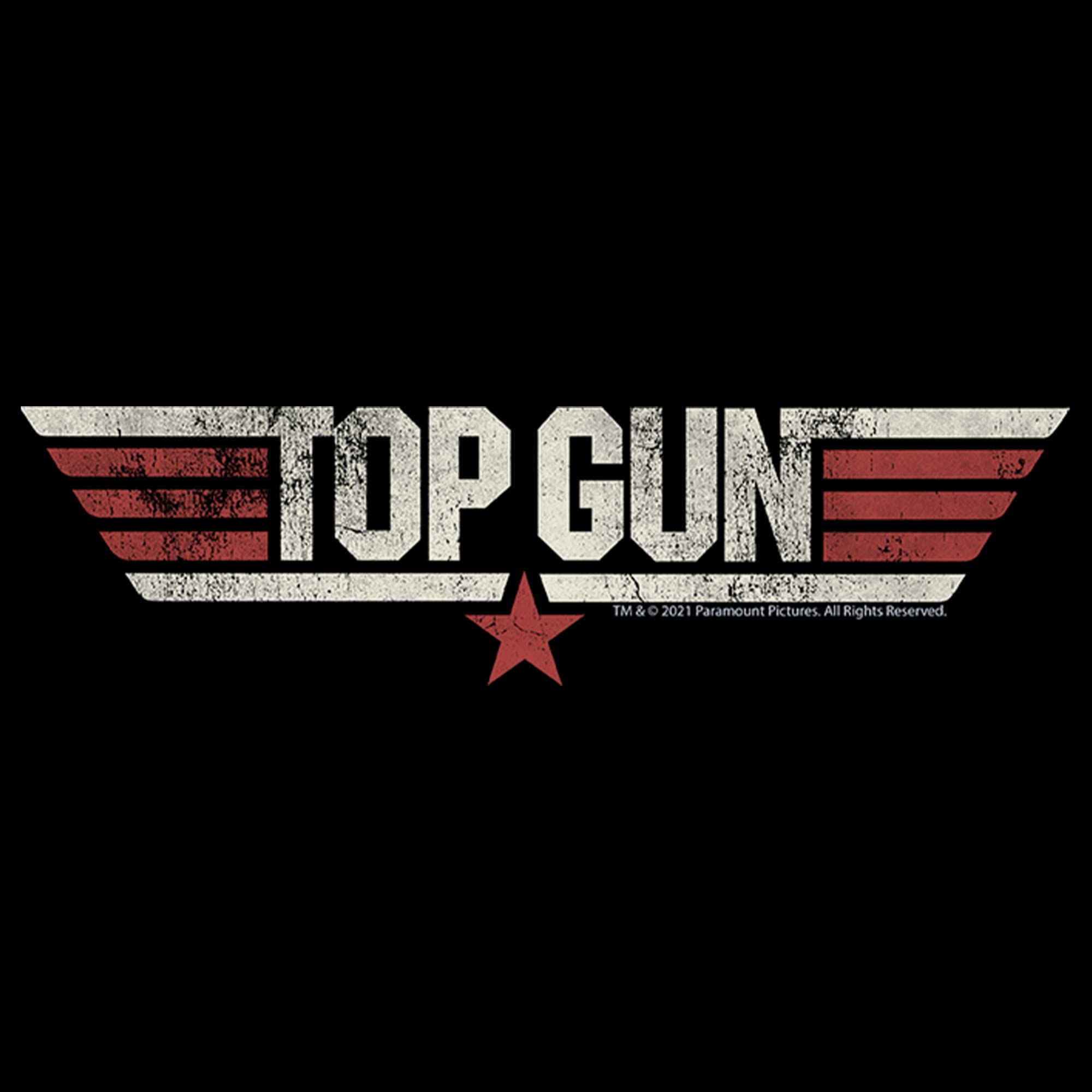 Top Gun Distressed Movie Logo T-Shirt for Men - Vintage Maverick Graphic Tee - Casual Wear & Movie Fan Gift
