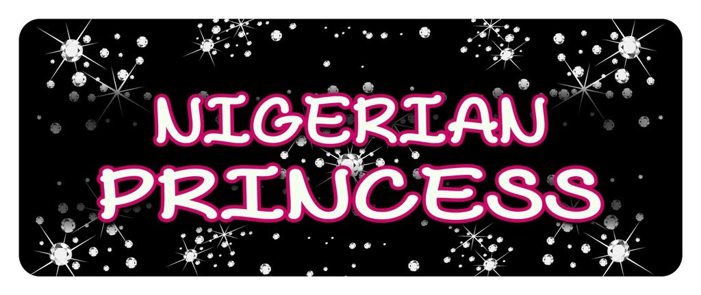 Nigerian Princess Car & Laptop Decal Sticker - Premium Vinyl Wall Art for Home, Office & Vehicle Decoration