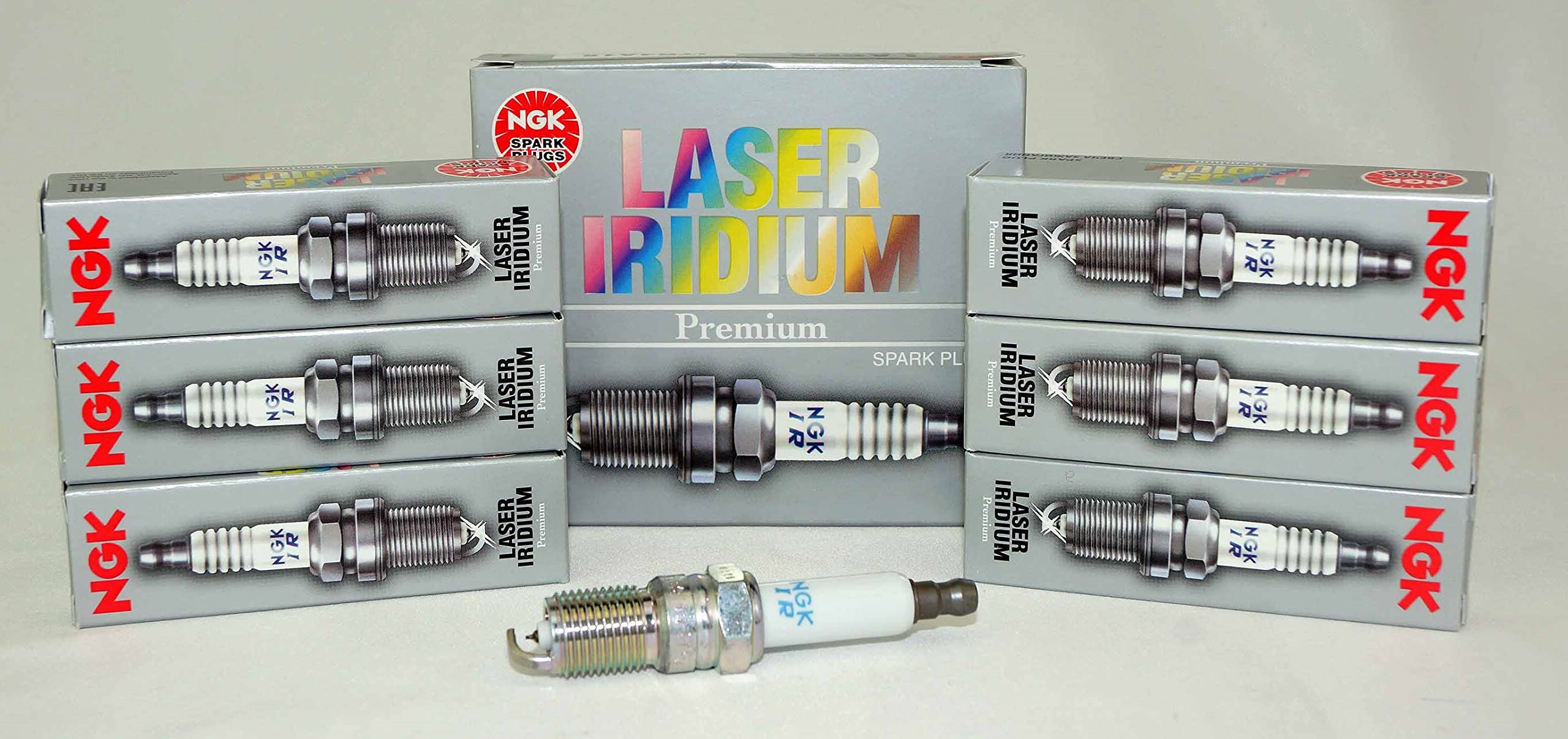 NGK #5599 Laser Iridium Spark Plug ITR4A15 - 6 Pack for High Performance Vehicles | Compatible with Honda, Toyota, Acura | Improves Fuel Efficiency & Engine Power