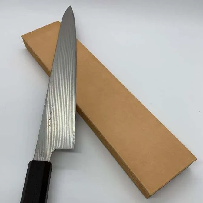 Premium Wooden Bench Top Strop for Knife Sharpening - Handcrafted in Canada | Ideal for Chefs, Barbers & Woodworkers
