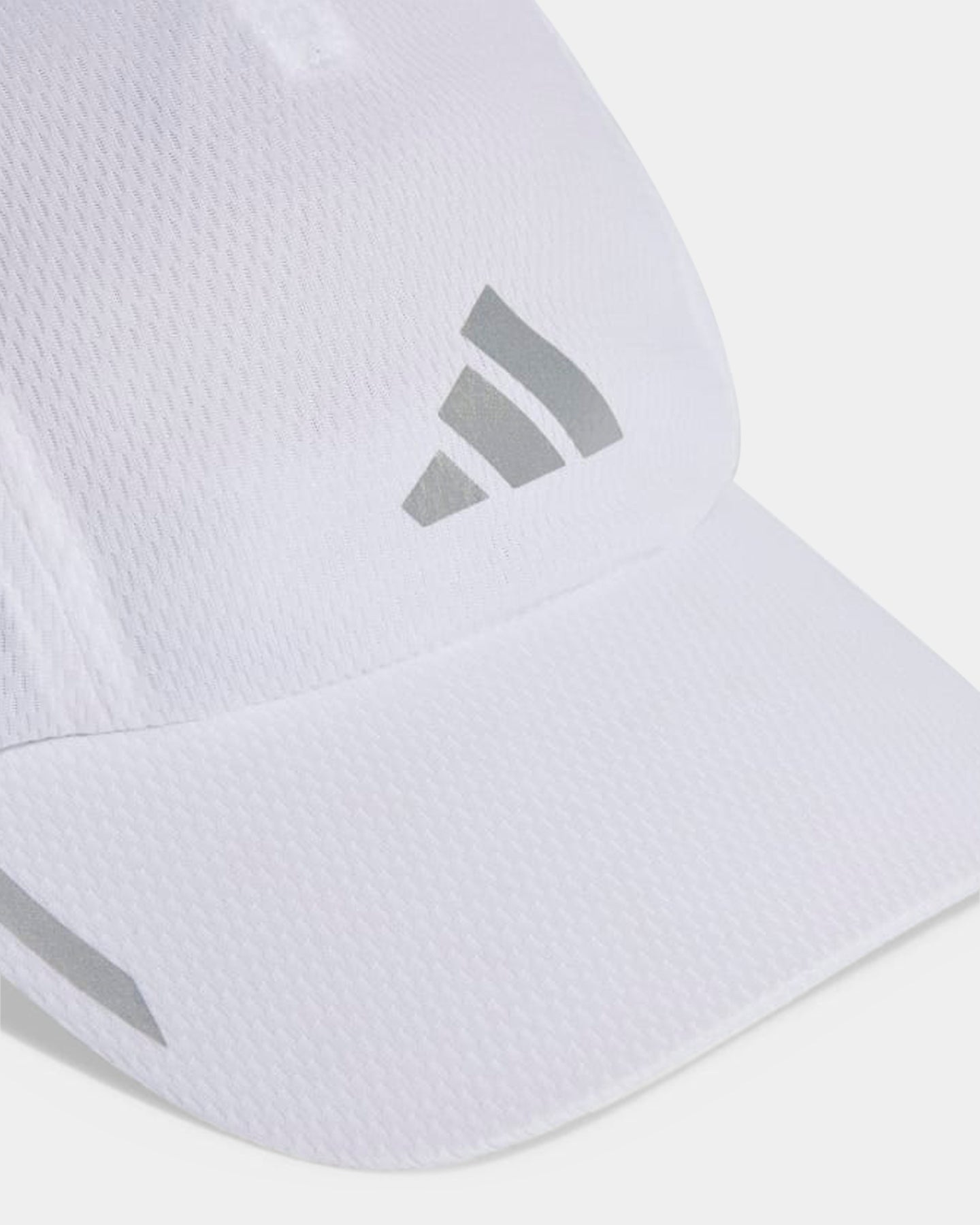 Adidas Running Cap with Mesh Back - Breathable Adjustable Strapback Hat for Men & Women - Perfect for Jogging, Gym, and Outdoor Sports - White