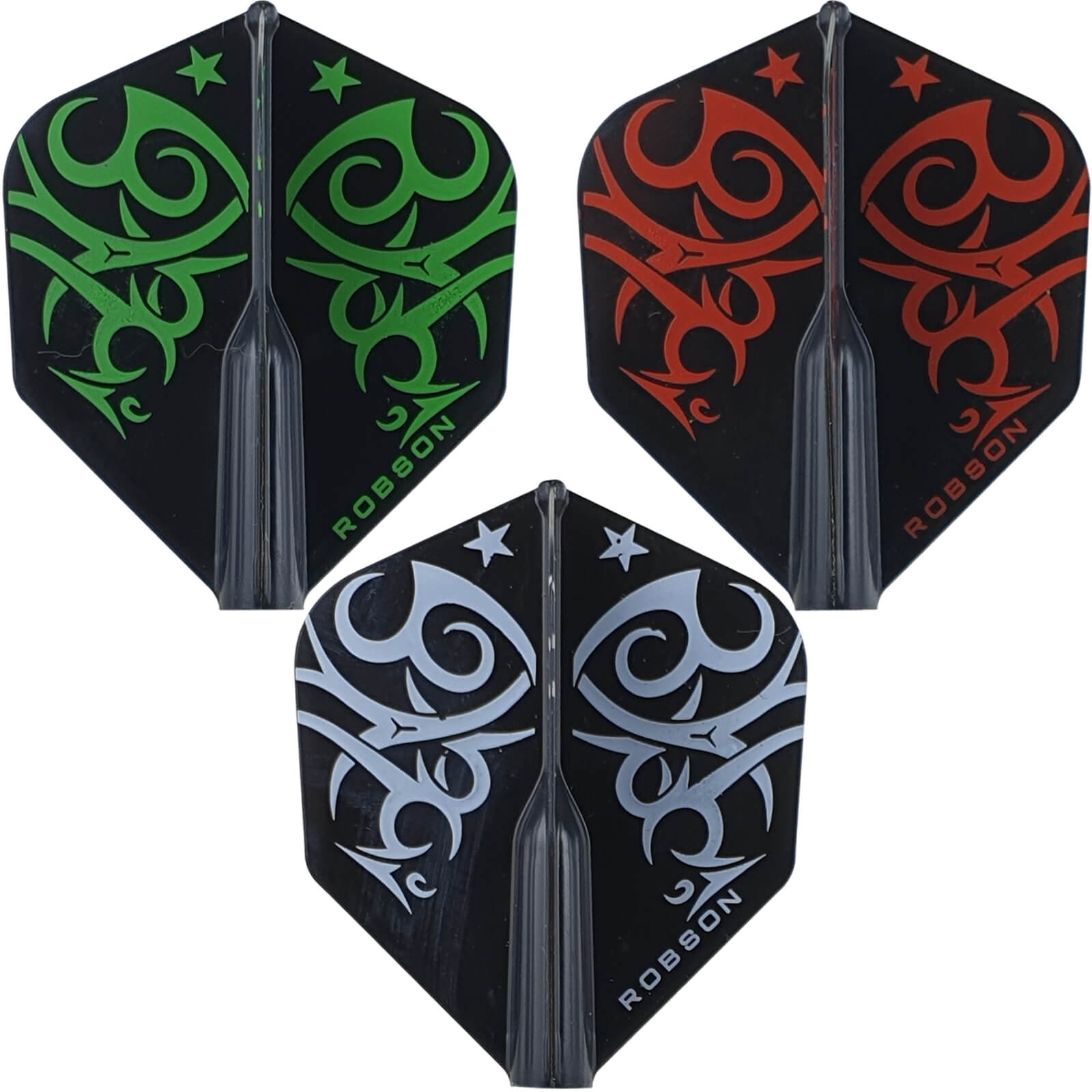 Robson Plus Tribe Big Wing Dart Flights - Premium Durable Dart Accessories for Professional & Casual Players - Perfect for Bars, Game Rooms & Tournaments