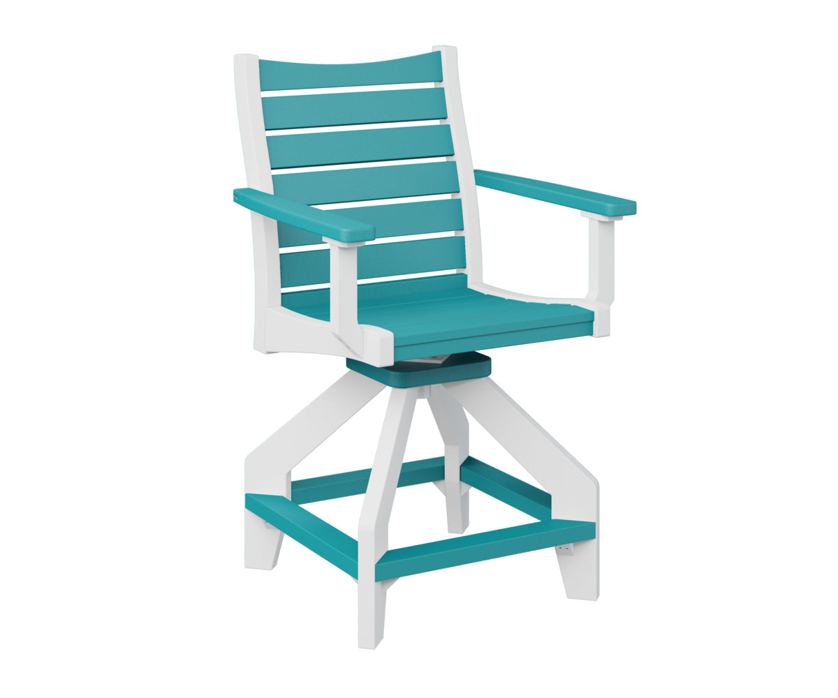 Berlin Gardens Bristol Swivel Counter Chair - Adjustable Height Bar Stool with 360° Rotation, Padded Seat & Backrest - Perfect for Kitchen Islands, Breakfast Bars & Home Decor