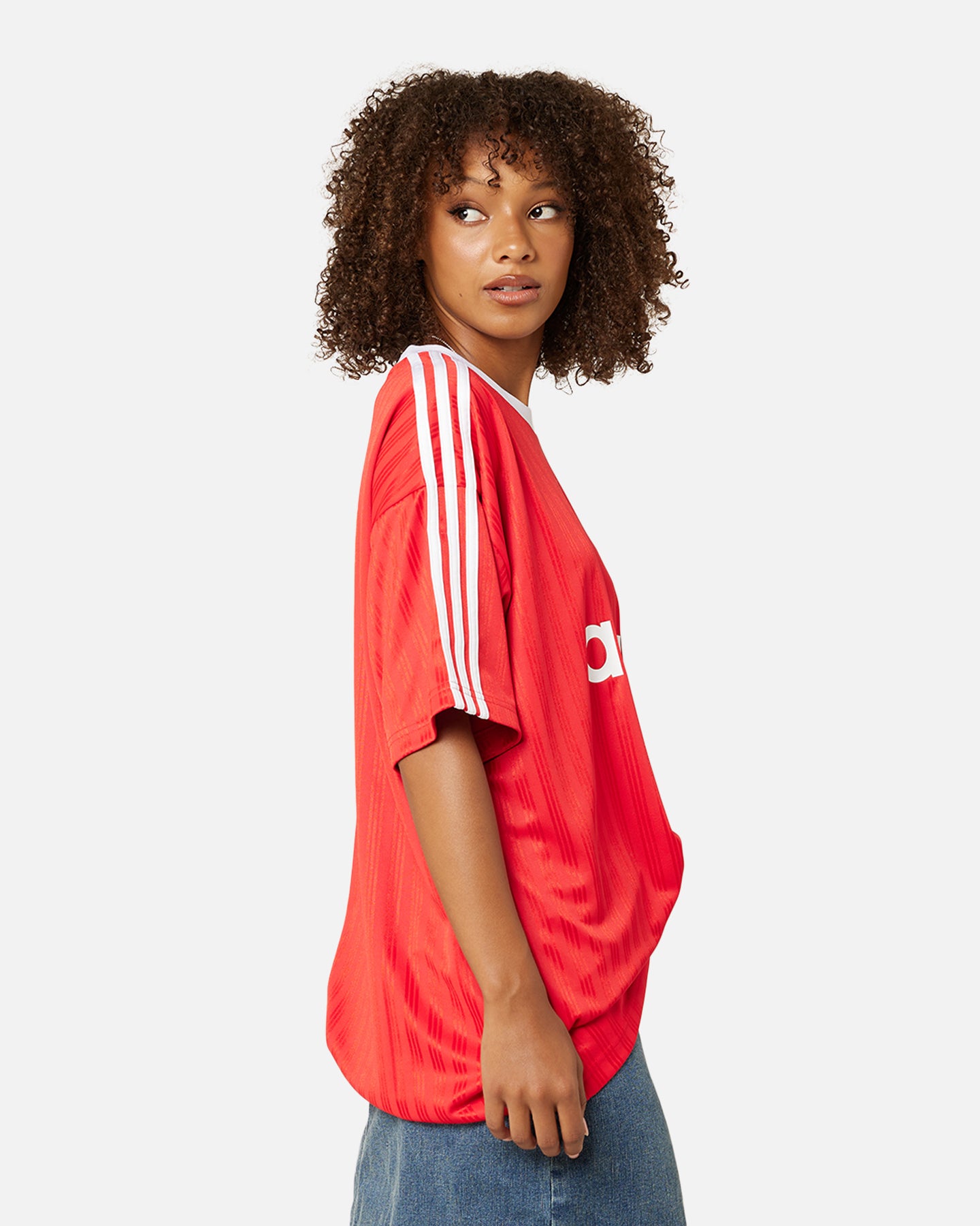 Adidas Adicolor T-Shirt for Men - Better Scarlet & White Cotton Casual Tee for Sports, Gym, and Everyday Wear