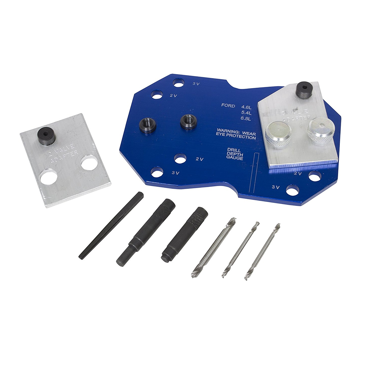 Lisle 68500 Manifold Drill Template for Ford 2V & 3V Engines - Professional Automotive Repair Tool for Intake Manifold Installation & Maintenance