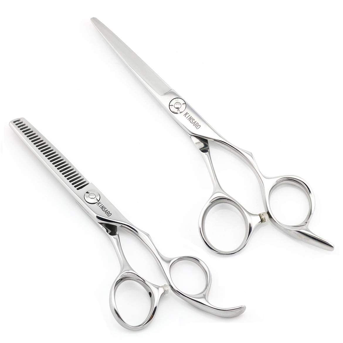 Professional 5.75 Inch Hair Cutting Scissors & 5.5 Inch Hair Thinning Shears Set - Barber Grade Stainless Steel Scissors for Precision Haircuts, Styling & Trimming - Perfect for Salon Professionals & Home Hair Care