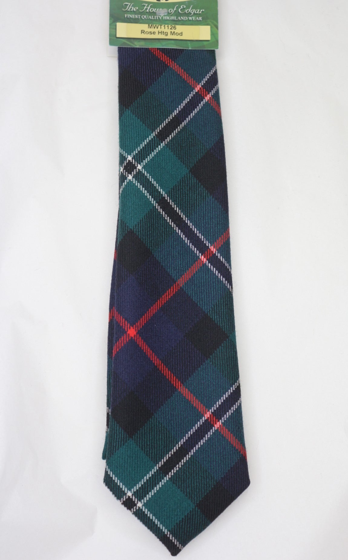 Modern Hunting Tartan Tie for Men - Classic Rose Pattern Necktie - Perfect for Weddings, Business Meetings & Formal Events