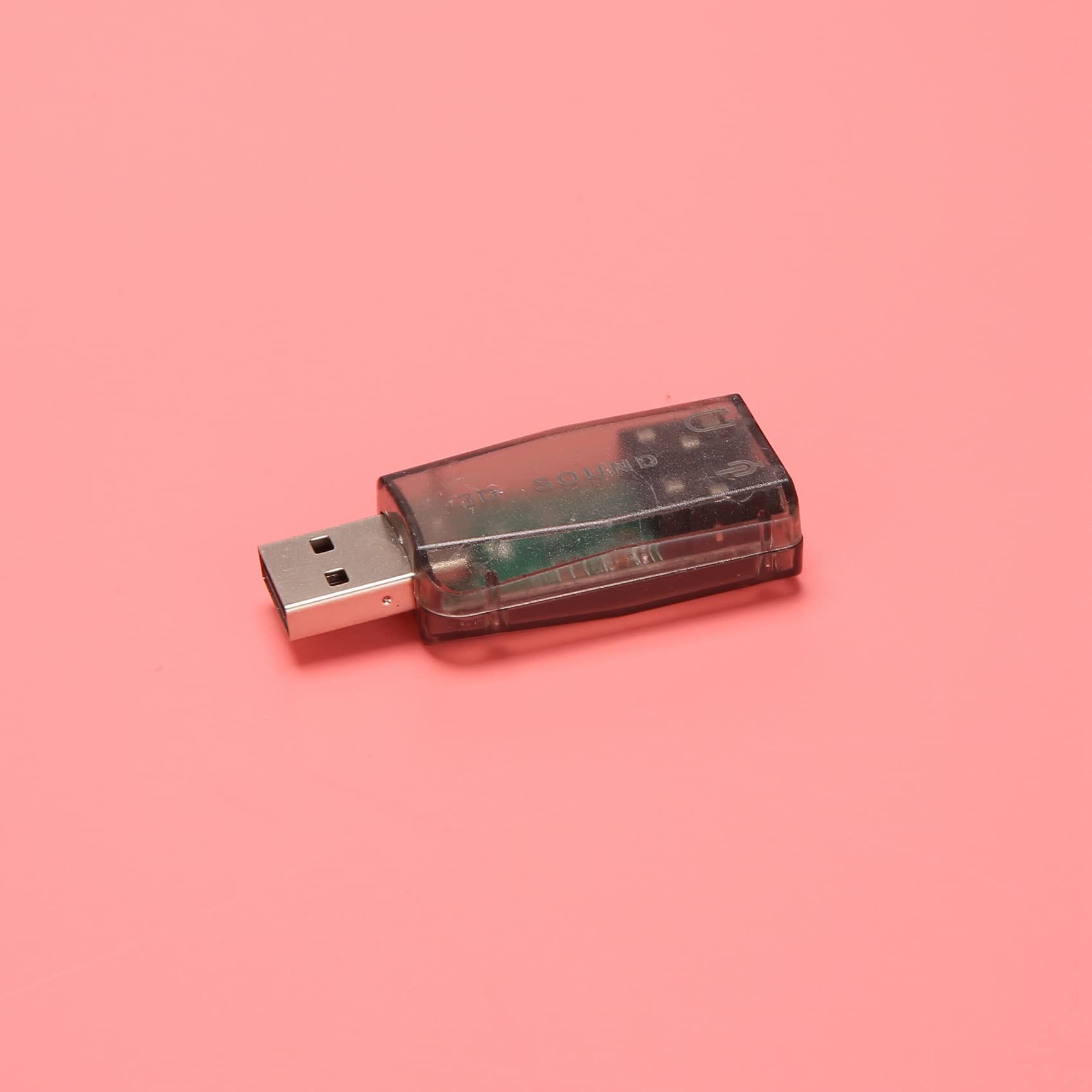 Kangtm USB to 3.5mm Audio Adapter - 3D Sound Card for PC & Headphones