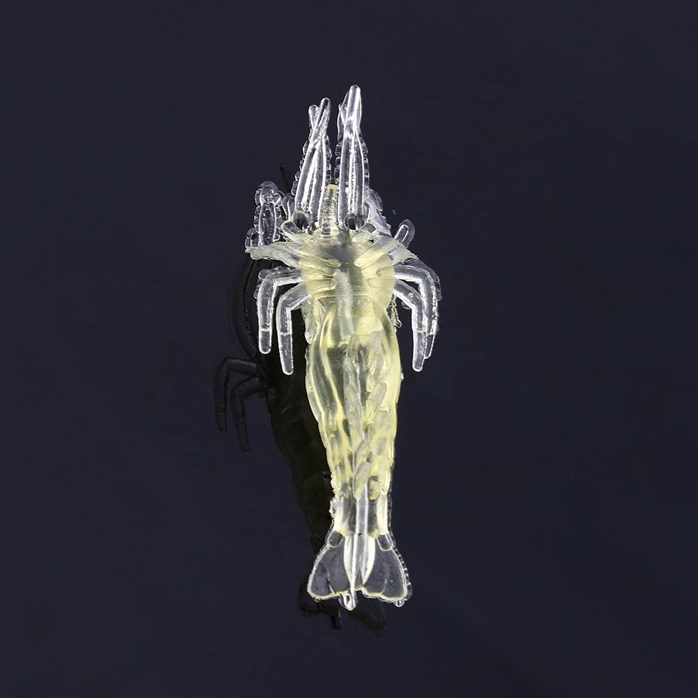 Jeanoko Soft Shrimp Bait - Realistic Prawn Fishing Lure for Saltwater & Freshwater - Perfect for Bass, Trout & Saltwater Game Fish - Great for Kayak Fishing, Shore Fishing & Boat Angling