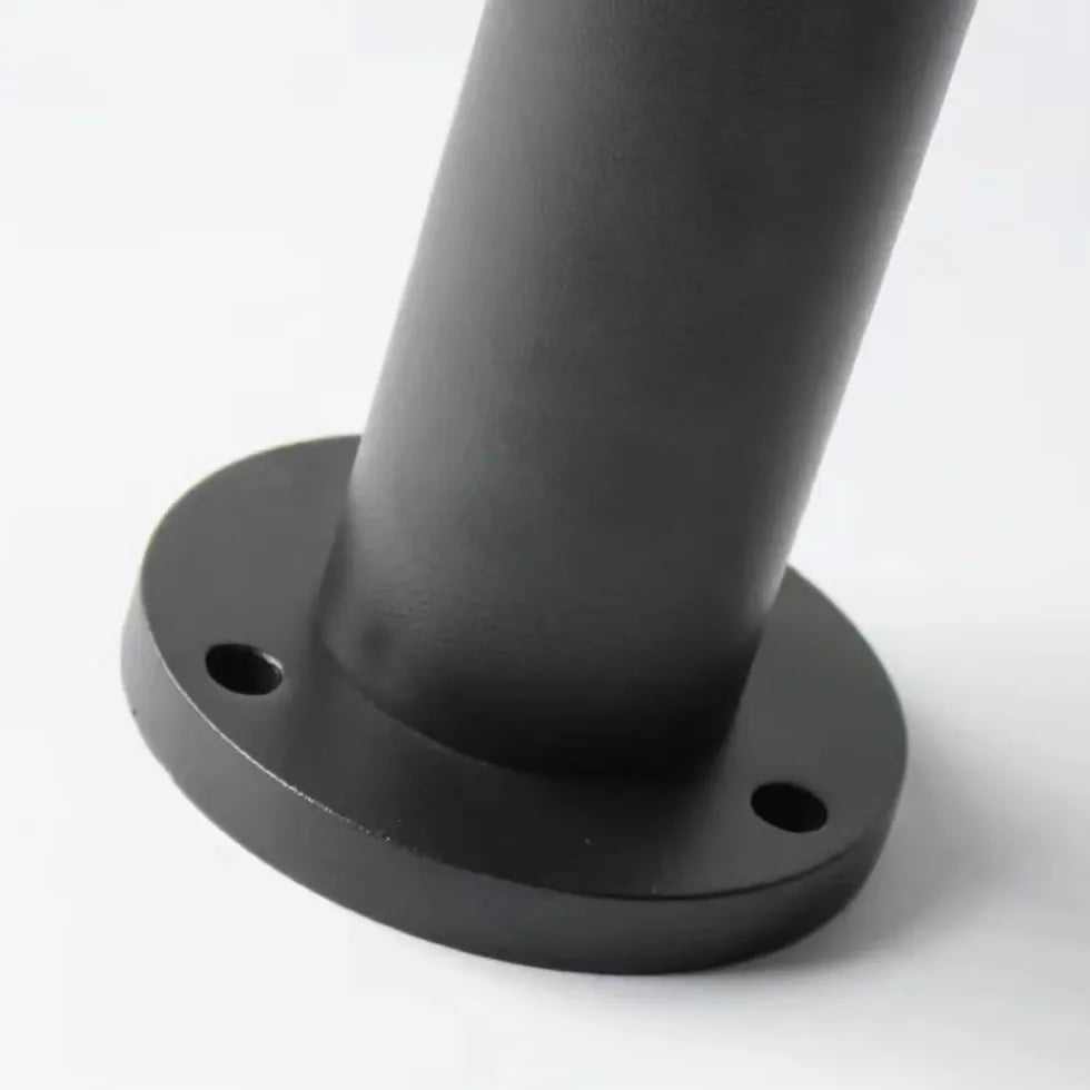 Clear Cylinder Black Outdoor Bollard Lights - Waterproof LED Landscape Lighting for Garden, Pathway, and Driveway