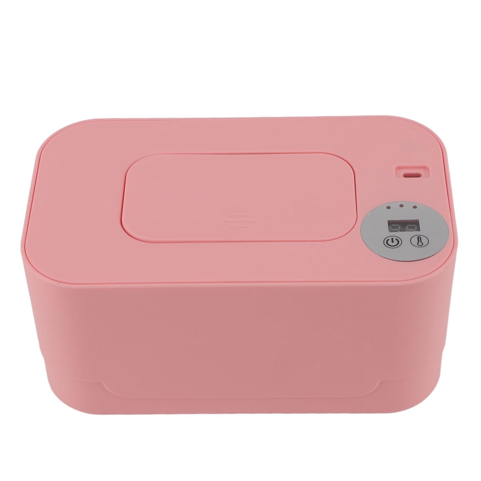 Adjustable Temperature Refillable Portable Baby Wipes Warmer & Dispenser - Pink | Perfect for Diaper Changes, On-the-Go Use & Nursery Essentials