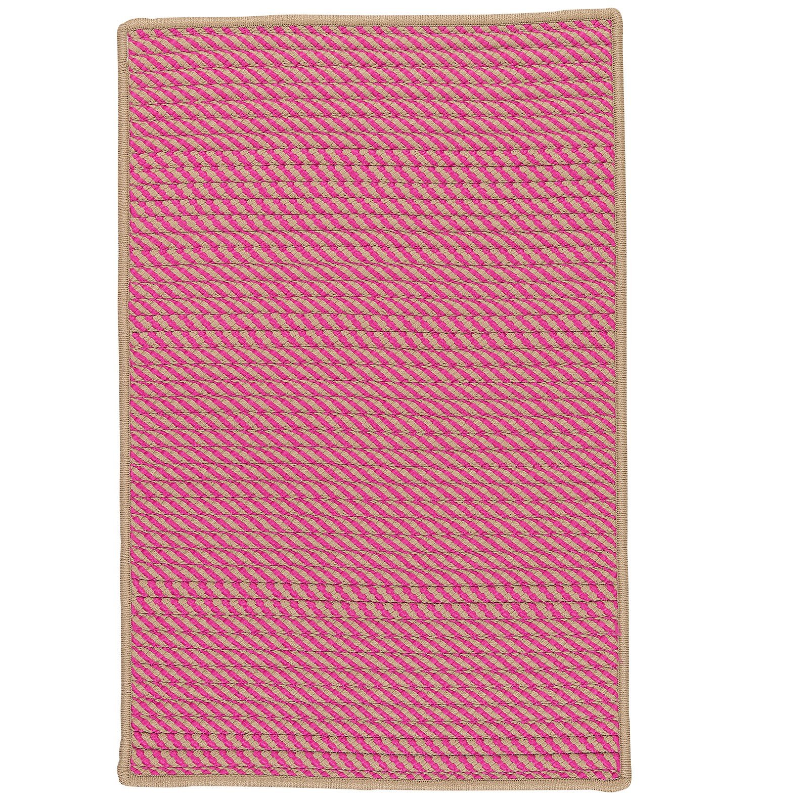 Point Prim Rugs 2' x 8' Magenta Pink Runner - Soft Non-Slip Hallway Carpet for Bedroom, Living Room & Entryway Decor