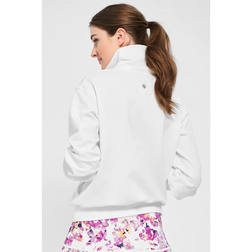 Lija Women's Title Pullover Sweatshirt - Soft Comfortable White Hoodie for Casual Wear & Lounge Outfits