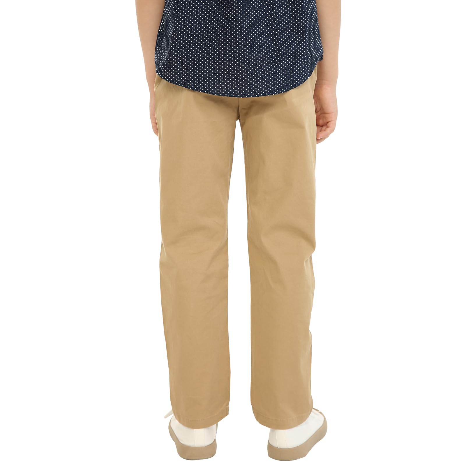LittleSpring Boys School Pants - Elastic Waist for Comfort & Play