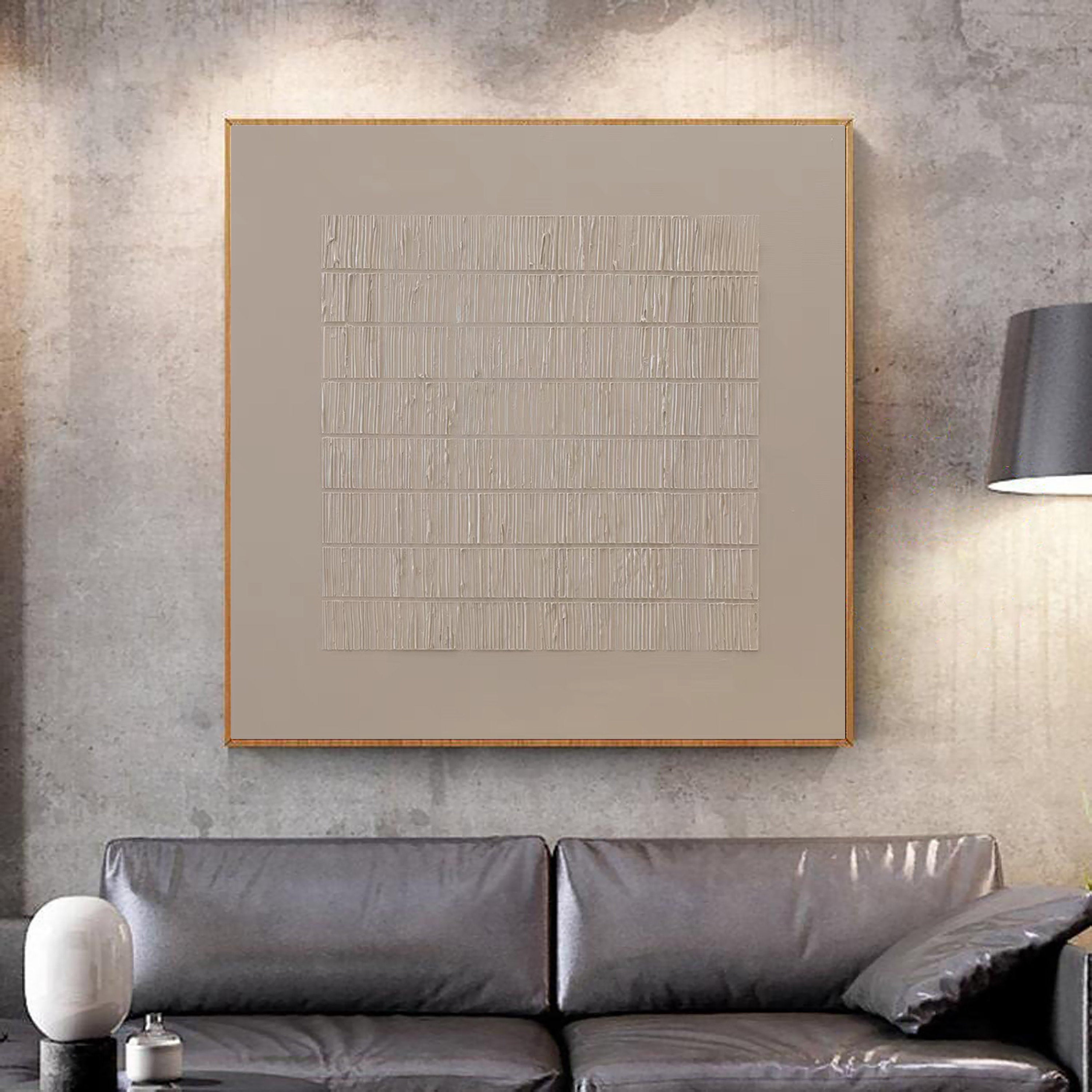 Beige & Brown Abstract Wall Art Print #BB027 - Modern Home Decor for Living Room, Bedroom & Office