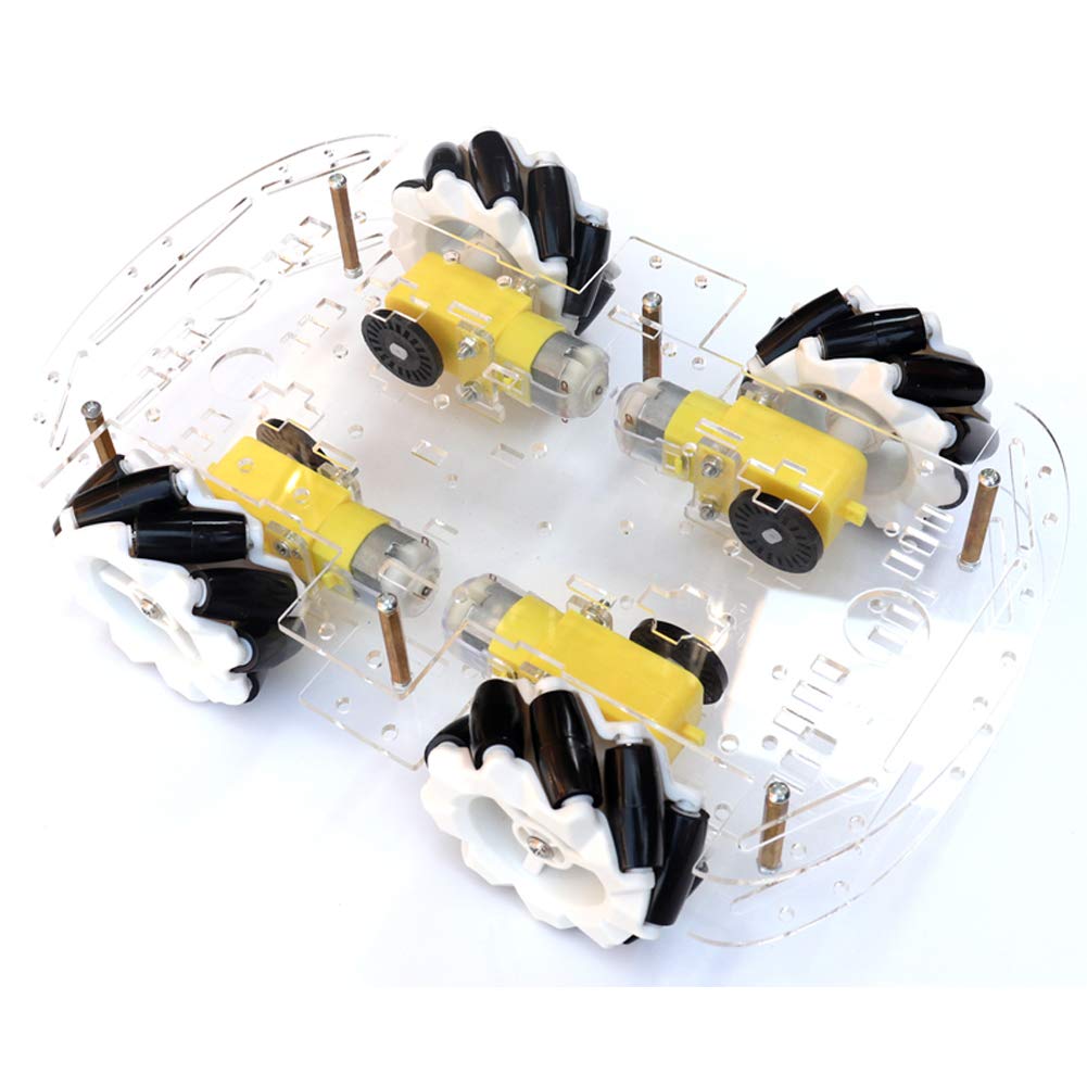 **Mecanum Wheel Robot Kit - 4WD Omnidirectional Smart Robot Car Chassis Kit for DIY Robotics, STEM Education & Automation Projects**