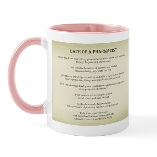 White/Pink Inside - Pharmacist Oath Mug