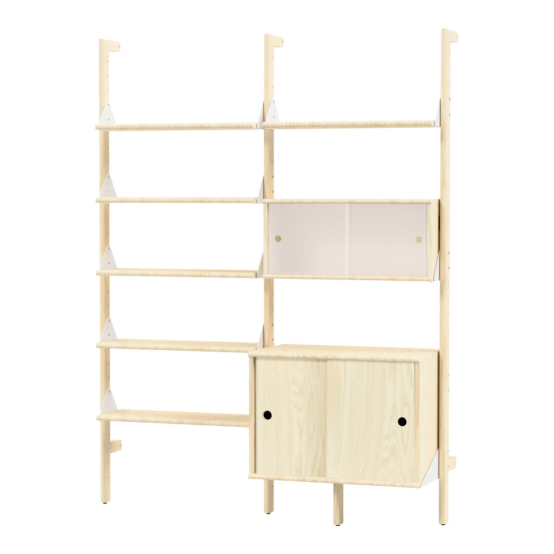 2-Tier Multi-Purpose Storage Shelf Unit - Organizer for Home, Office, Closet & Garage - Space Saving Shelving Solution for Books, Toys, Decor & More