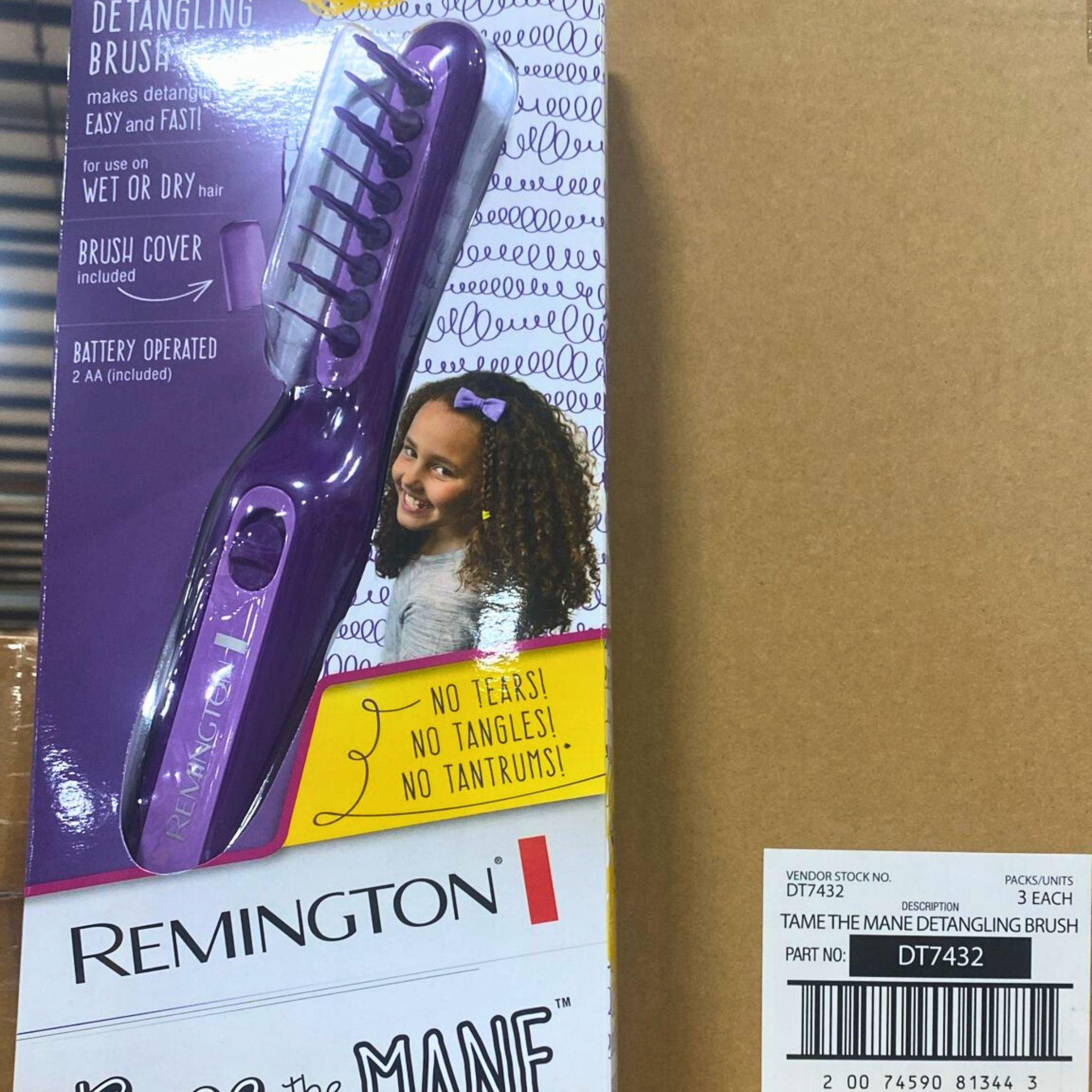 Remington Tame The Mane Electric Detangling Brush for Women & Men - 30 Pack Bulk Hair Brush Set for Curly, Thick & Long Hair - Perfect for Home, Salon & Travel Use