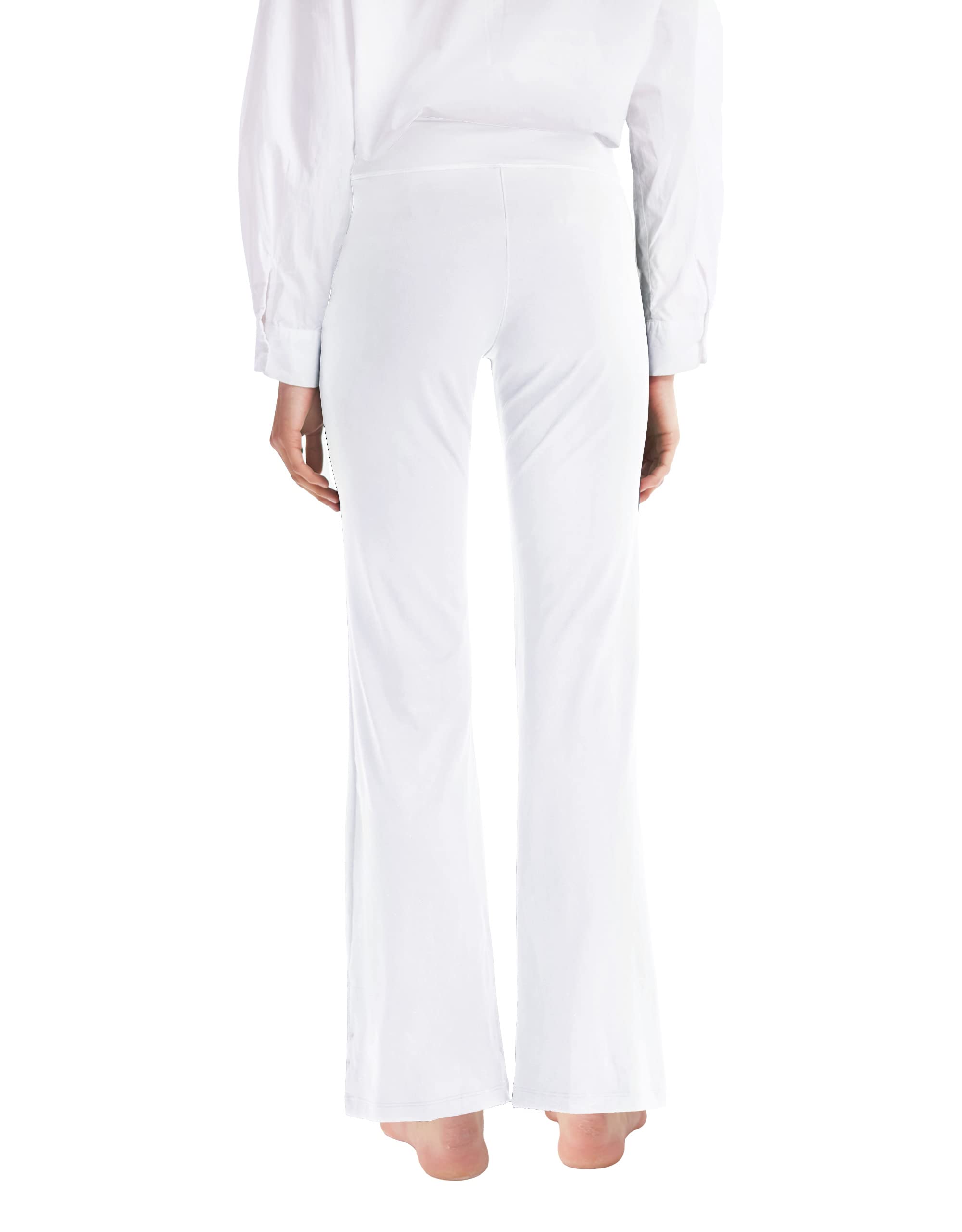 Cifupy Women's High Waist Bootcut Yoga Pants with Pockets - 4-Way Stretch Workout & Lounge Pants - Bootleg Yoga Dress Pants for Gym, Office & Casual Wear