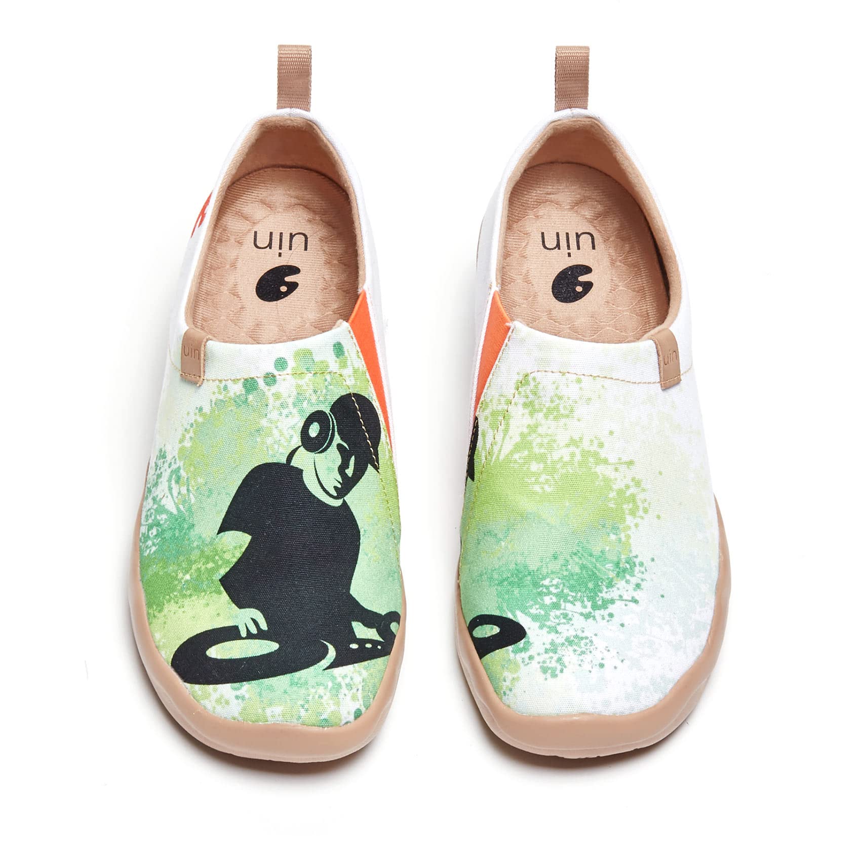 UIN Women's Slip-On Walking Shoes - Lightweight Comfort Loafers for Travel & Casual Wear | Fashion Sneakers | Toledo Music Series | Perfect for Daily Commute, Sightseeing & Outdoor Activities
