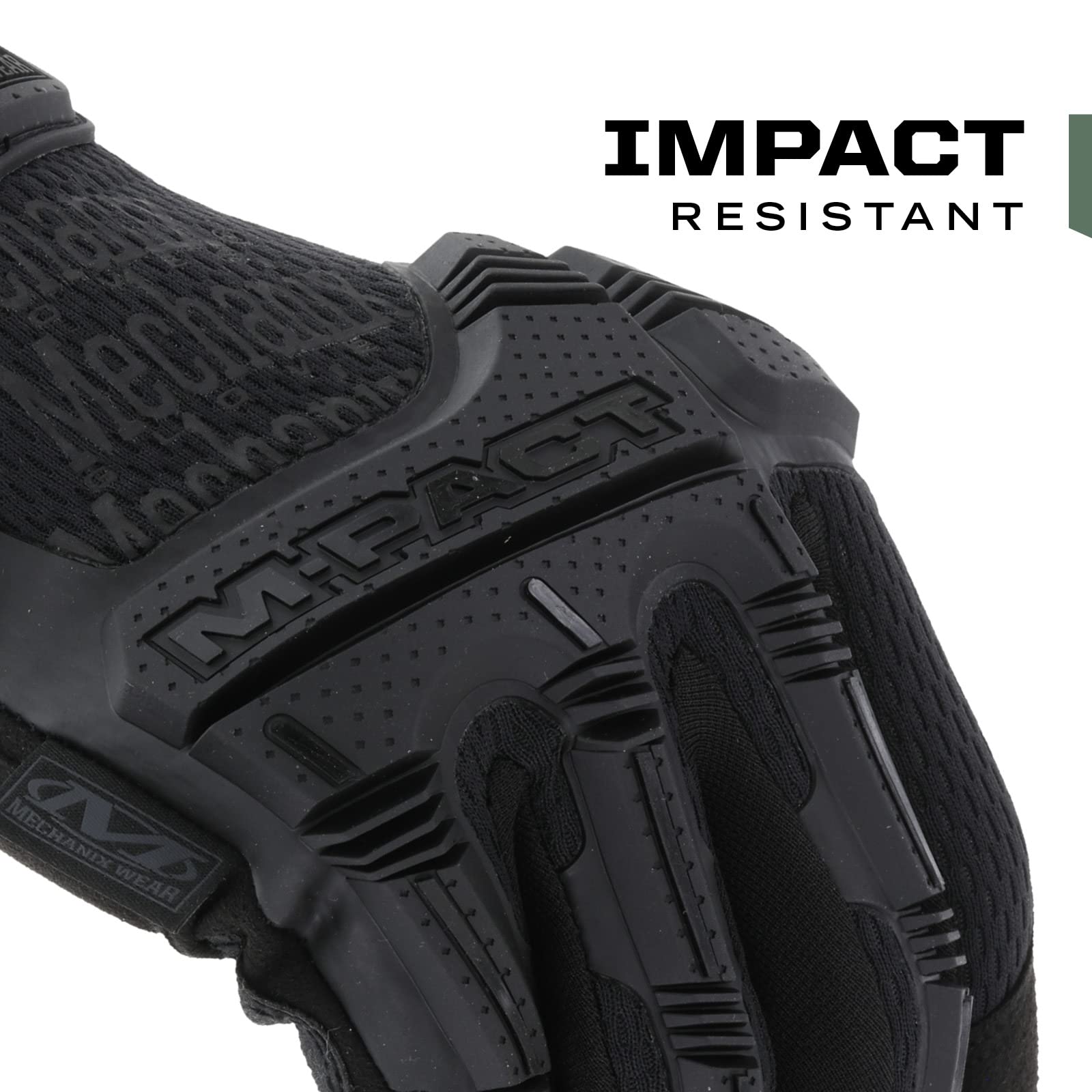 Mechanix Wear M-Pact Covert Tactical Gloves - Secure Fit Touchscreen Safety Gloves for Men with Impact Protection & Vibration Absorption - Ideal for Construction, Shooting, Motorcycling & Outdoor Work (Black, Small)