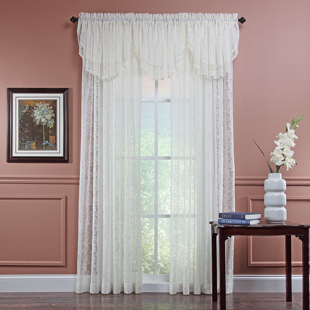 Renaissance Home Fashion Mia Decorative Lace Panel Curtain - 56