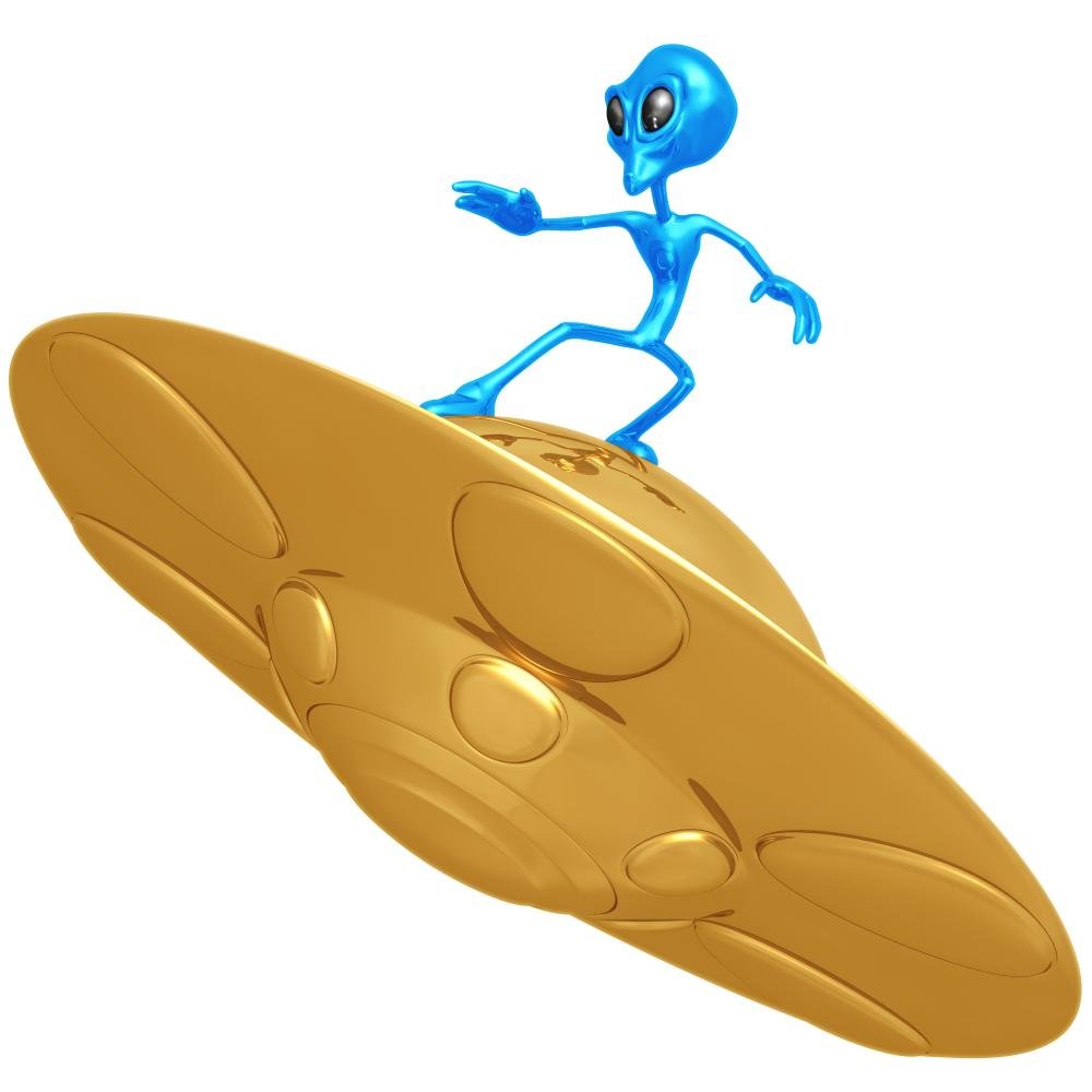 Alien Surfing Peel and Stick Wall Decal - 18x18 Inches Removable Wall Stickers for Kids Room, Nursery & Office Decor - Fun Space Themed Wall Art for Bedroom & Living Room