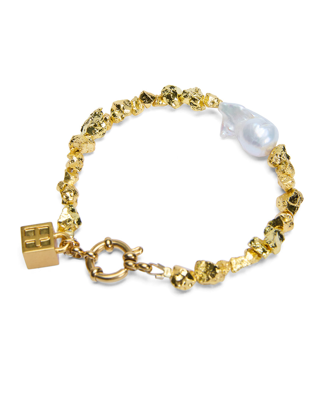 Uncut Gold Bracelet for Women - 14K Solid Gold Minimalist Bangle - Elegant Stackable Jewelry for Everyday Wear & Special Occasions