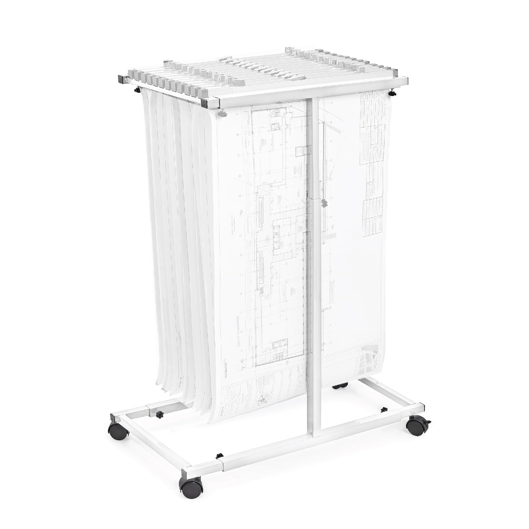 Adjustable Blueprint Holder & Construction Plan Organizer - Jobsite & Office Storage Rack for Architects, Engineers & Contractors (Ideal for Construction Sites, Design Studios & Project Management)