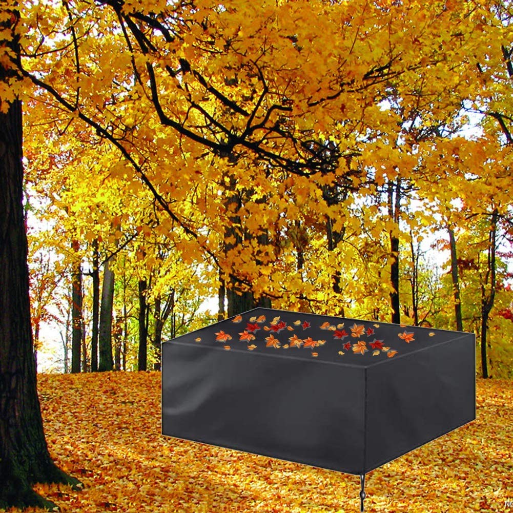 Waterproof Rectangle Garden Furniture Cover 128x82x23 Inches - Outdoor Sunscreen Sofa Protector Set for Patio, Deck & Storage | UV Resistant & Weatherproof Furniture Protection