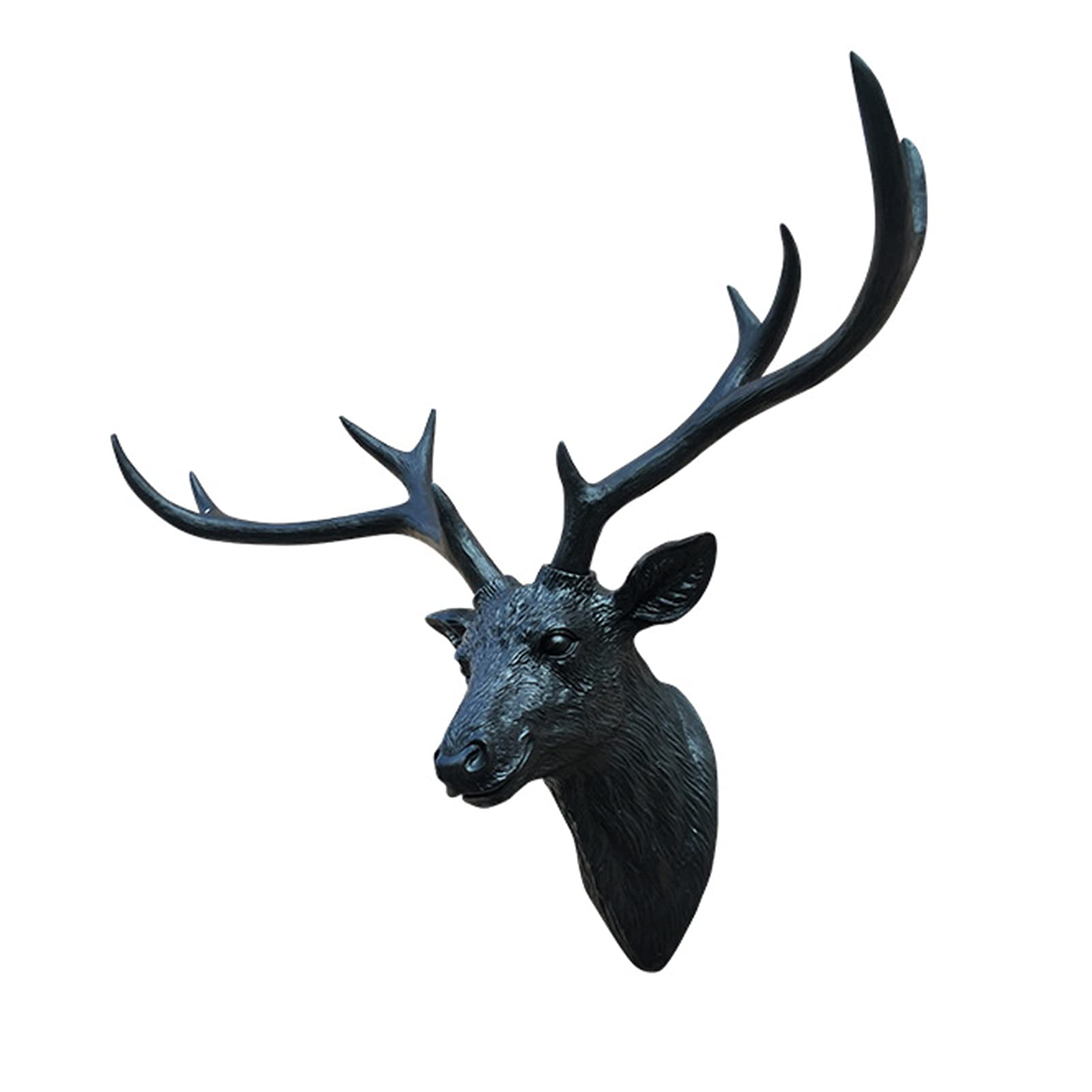 Faux Taxidermy Deer Head Wall Decor - Large Modern Animal Sculpture for Home & Office - Unique Animal-Friendly Wall Art for Living Room, Bedroom, or Man Cave Decor
