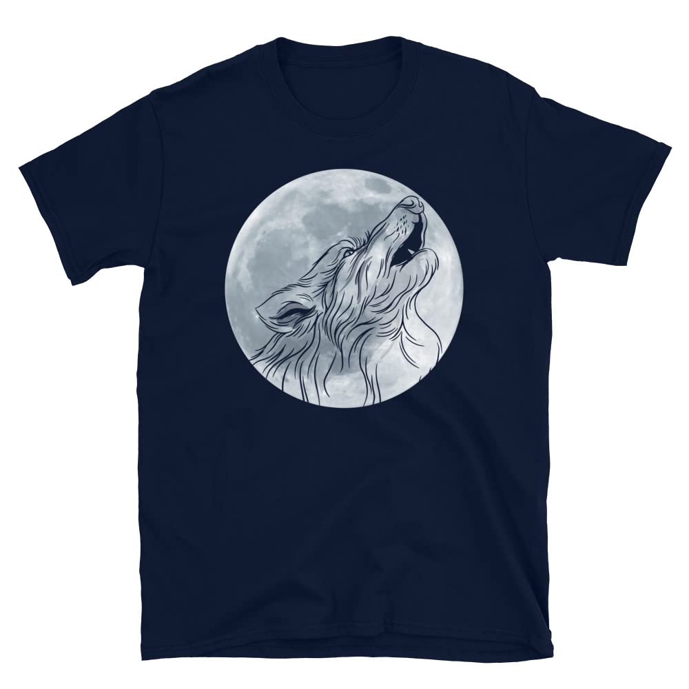 Moon Wolf I Am Free Graphic T-Shirt for Men & Women - Comfortable Cotton Tee for Casual Wear, Street Style & Everyday Outfits