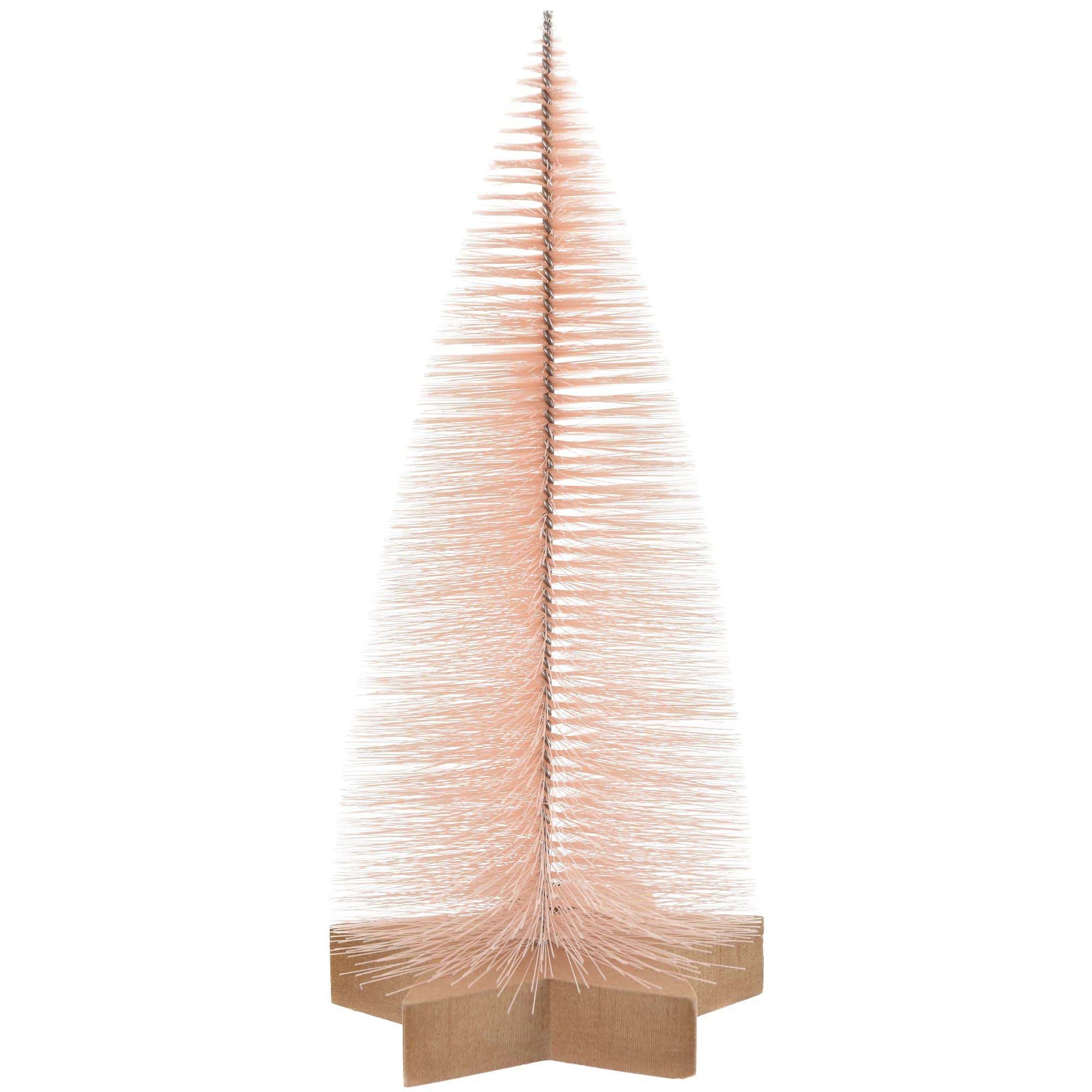 10 Inch Beige Christmas Tree Table Centerpiece - Elegant Holiday Decor for Dining Table, Mantel, or Party Decorations