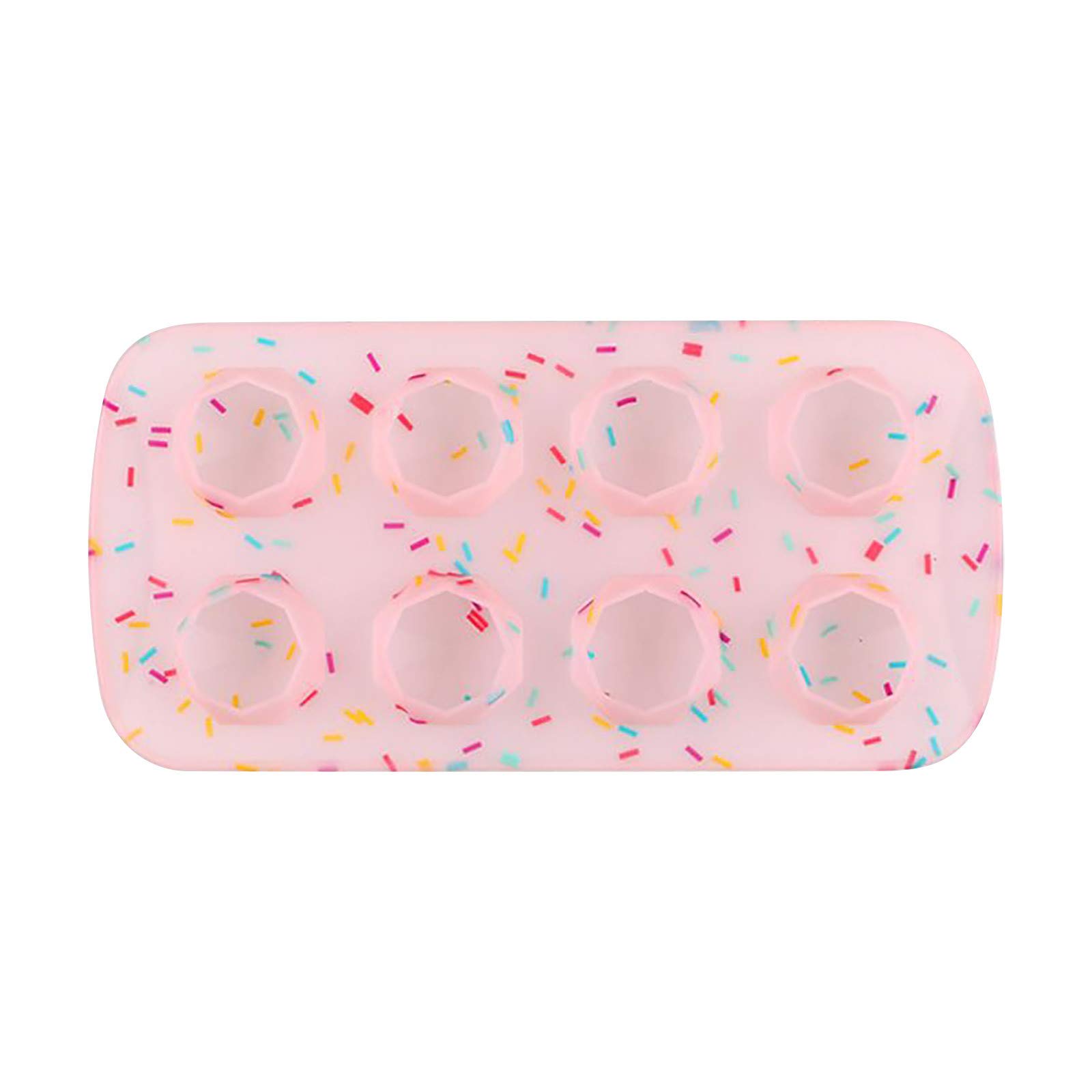 Zerlibeaful Silicone Ice Cube Tray - Creative Ice Maker Box for Summer Drinks, Cocktails & Beverages - Household Ice Cake Mold with Cute Ice Packs (Pink, One Size) - Perfect for Parties, BBQs & Home Use