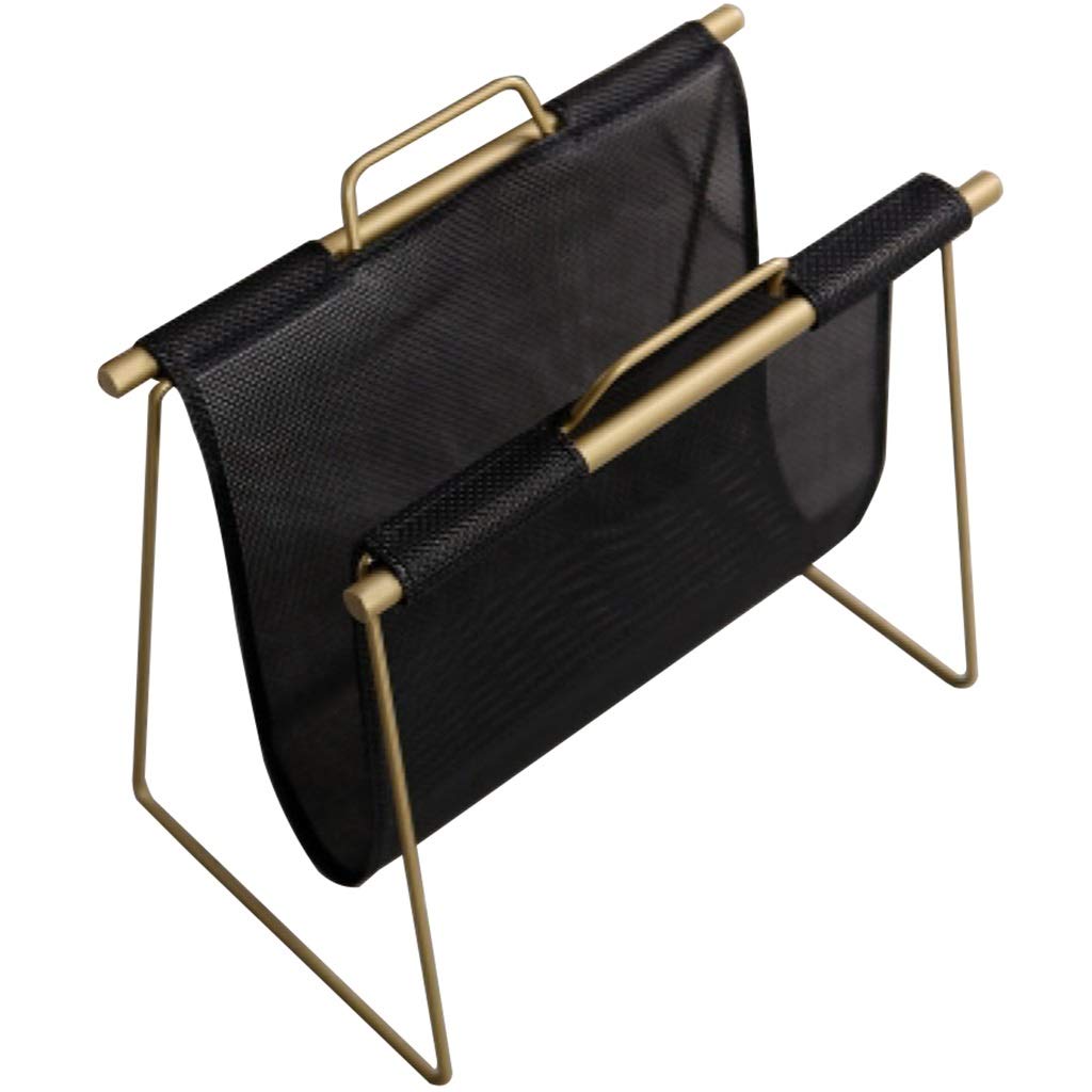 Modern Floor-Standing Magazine Rack - Creative Office File Holder with Square Handle Design for Books, Magazines & Documents | Perfect for Home Office, Living Room & Library Organization