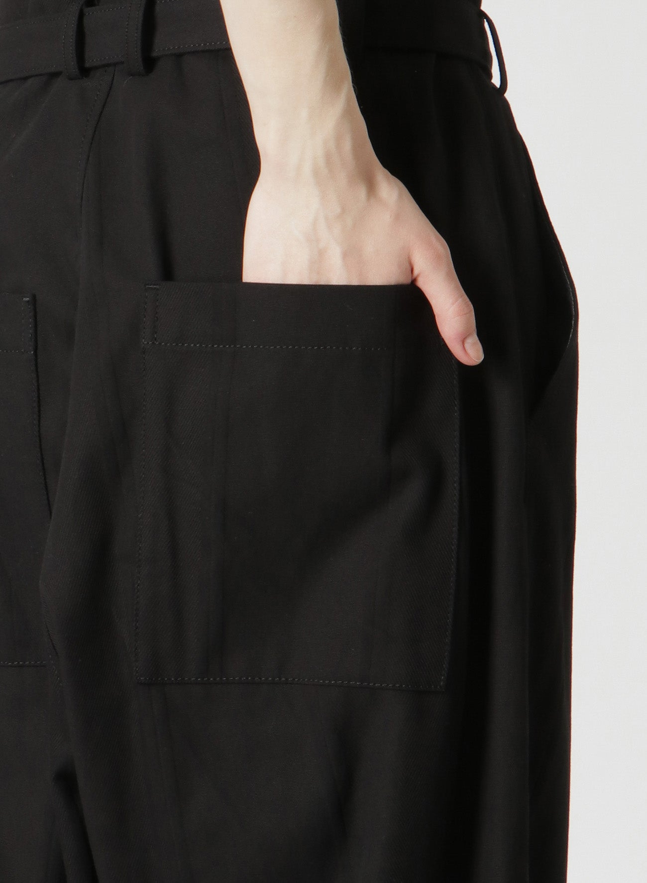 DOBBY CHINO BELTED HIGH WAIST PANTS for Women - Comfortable Slim Fit Trousers with Adjustable Waistband | Perfect for Office, Business Casual & Everyday Wear