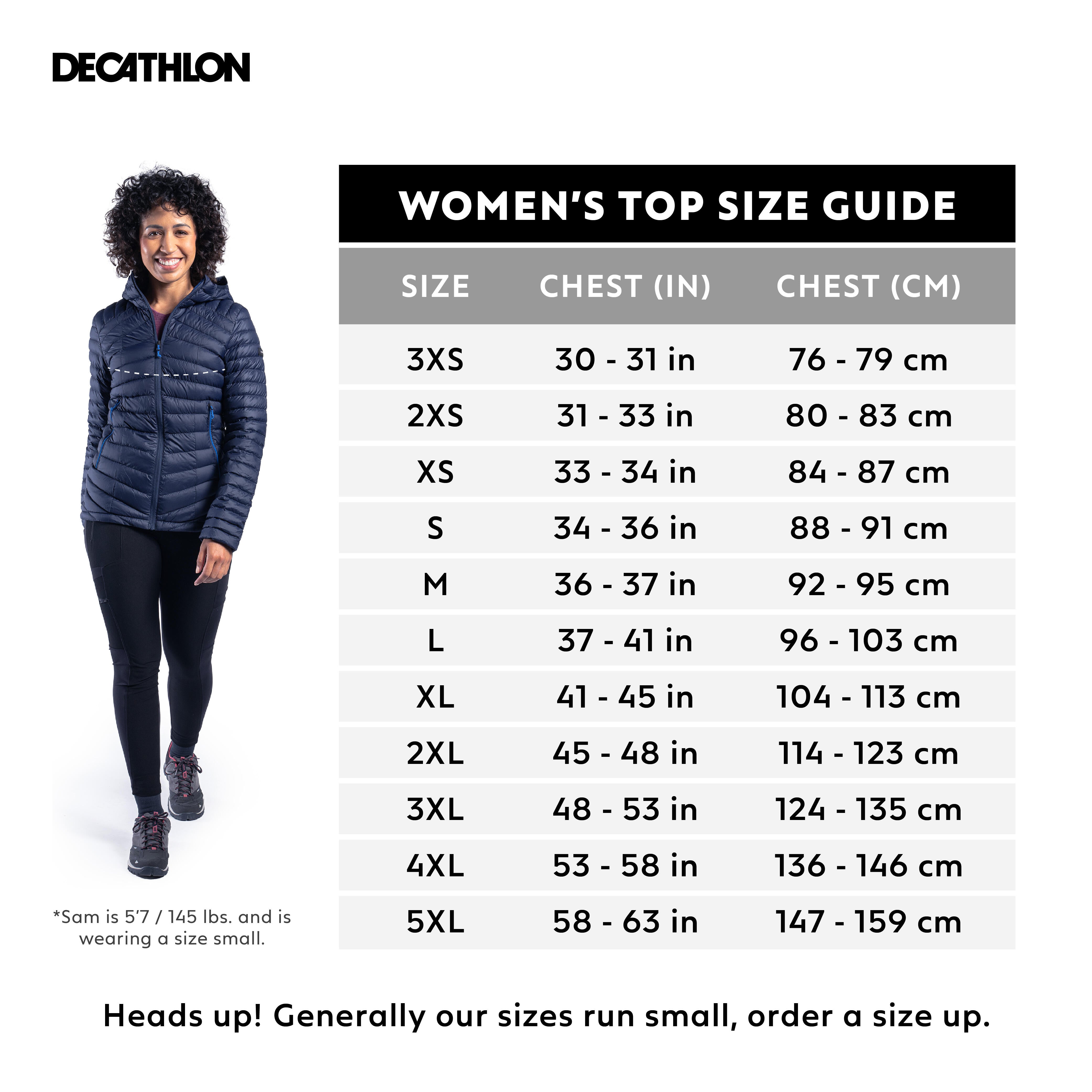 Forclaz Women's MT100 Hooded Down Puffer Jacket - Lightweight Winter Coat for Hiking, Travel & Outdoor Activities | Waterproof Insulated Jacket for Cold Weather