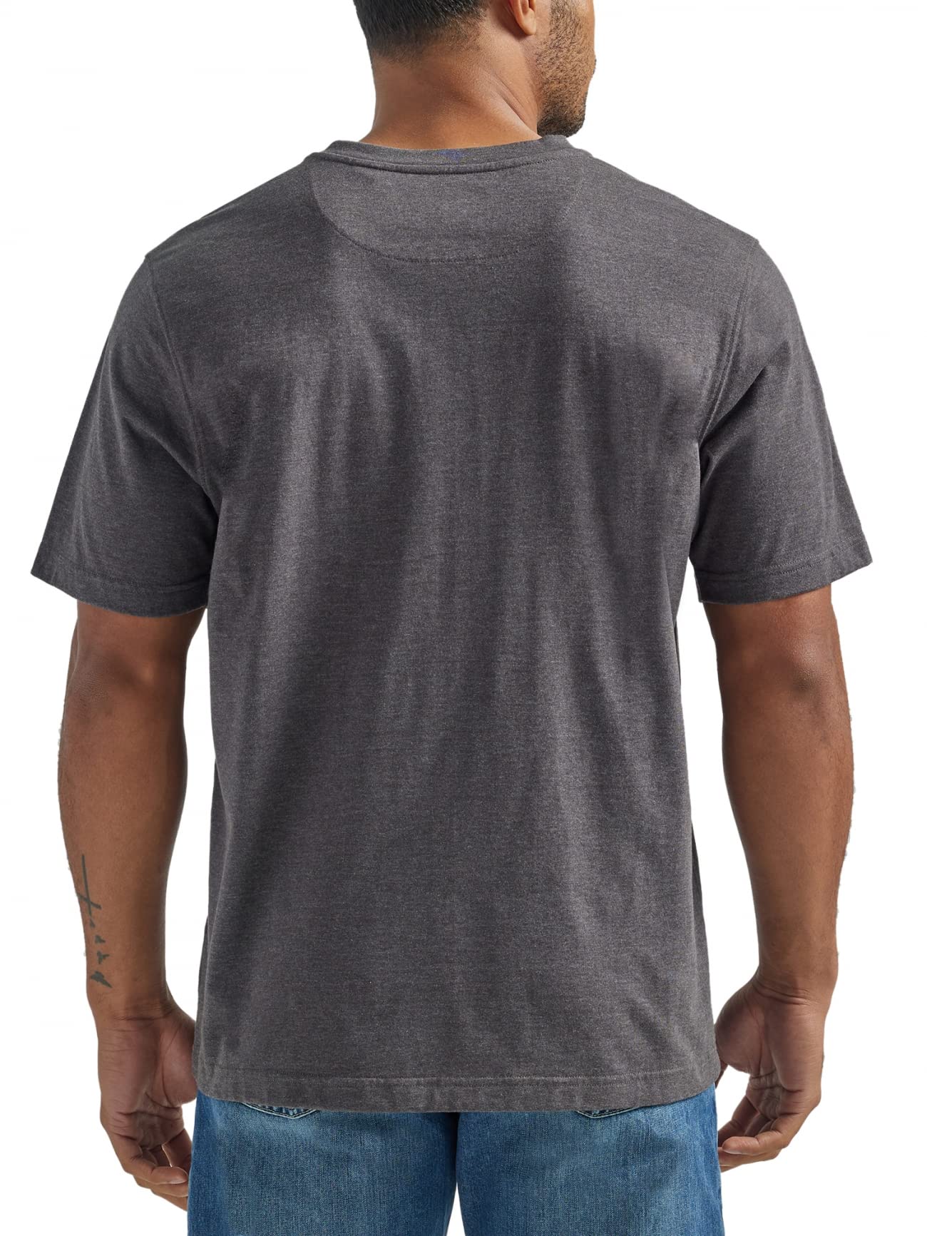 Wrangler Authentics Men's Short Sleeve Henley T-Shirt - Comfortable Casual Wear for Everyday Outfits, Outdoor Activities & Layering