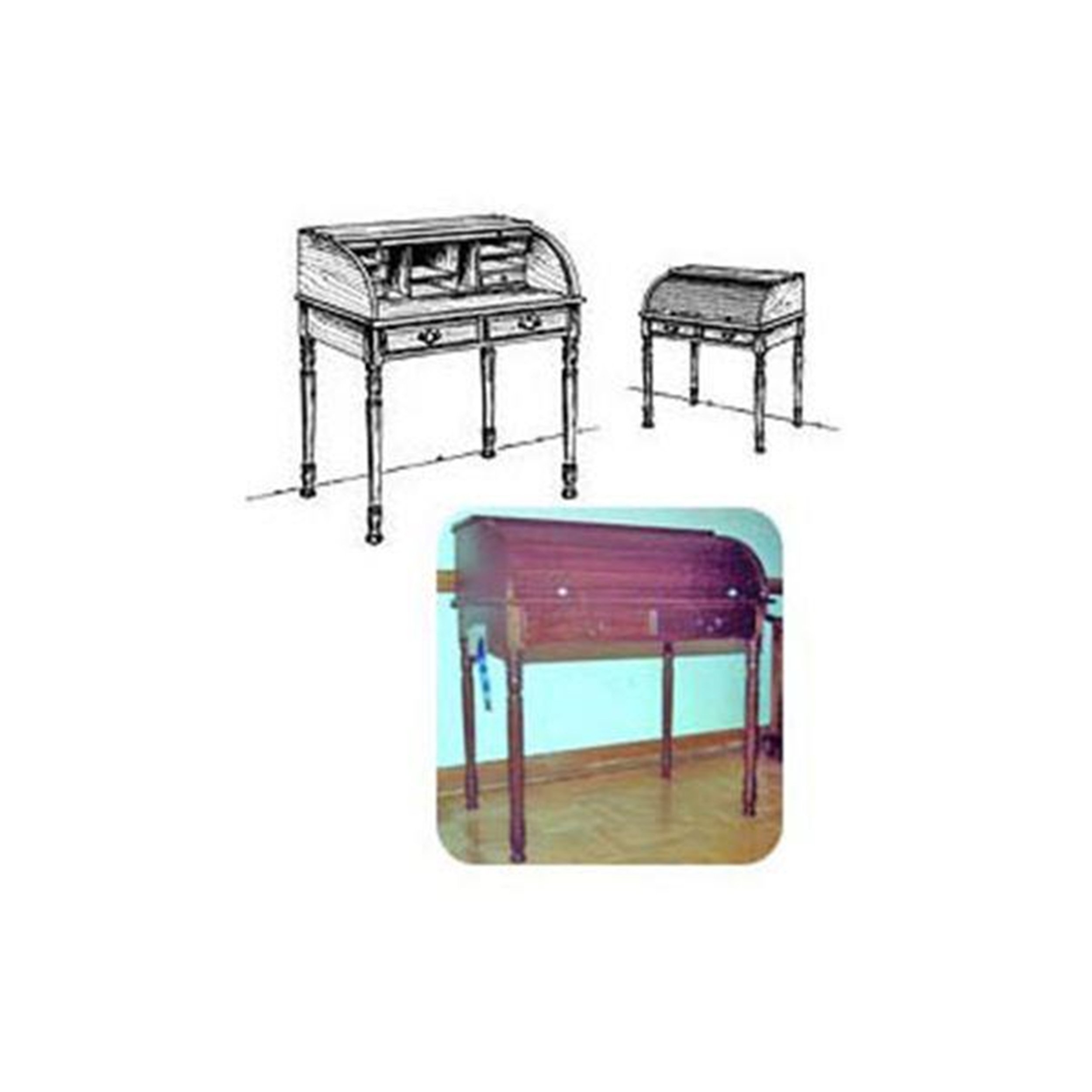 DIY Woodcraft Project Plans - Build a Small Roll Top Desk for Home Office & Craft Room | Step-by-Step Guide for Beginners