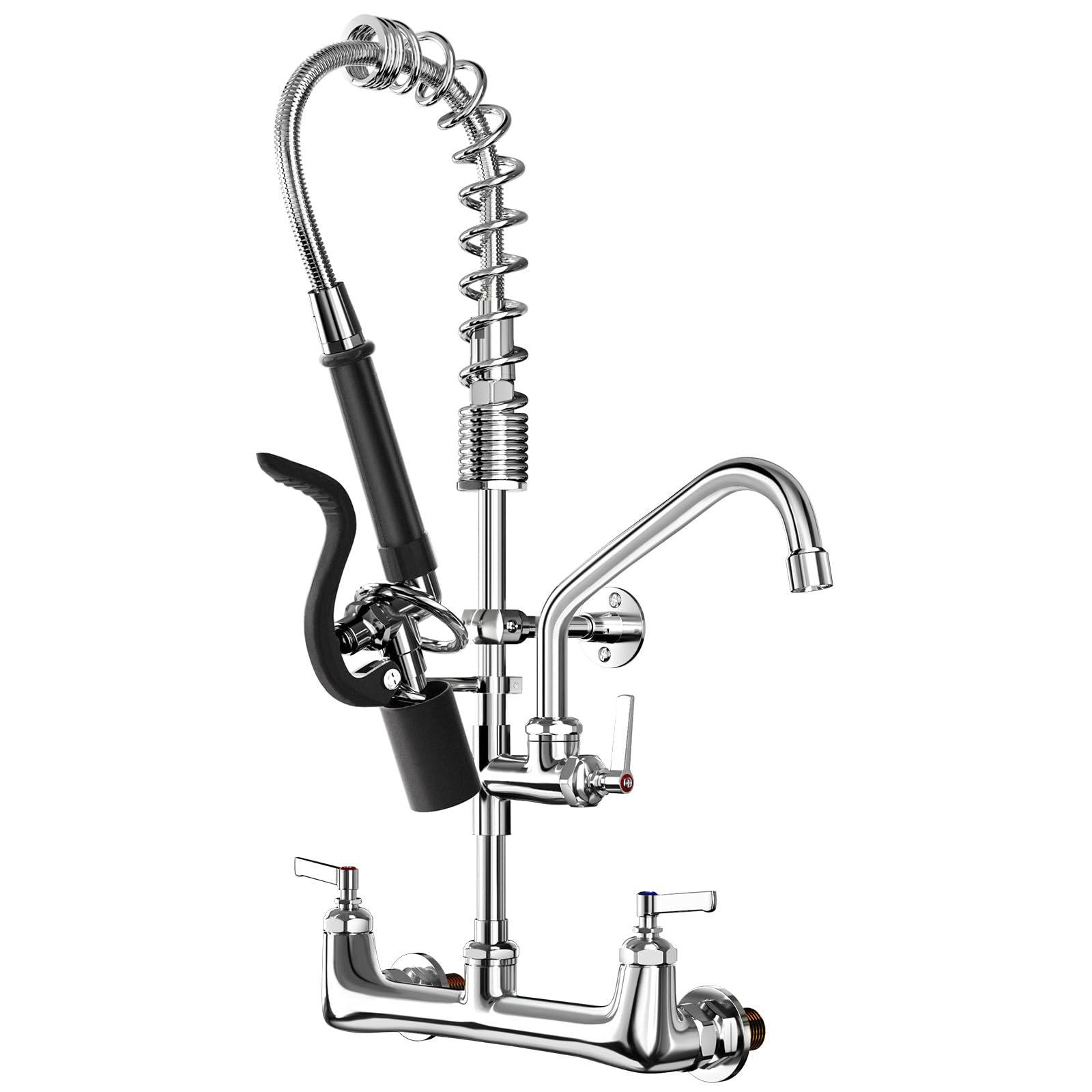Commercial Sink Faucet with Sprayer - Wall Mount 21