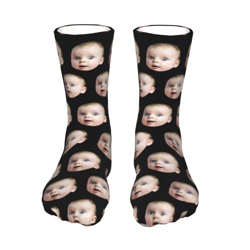 Custom Photo Face Socks - Personalized Funny Socks for Men, Women & Kids - Unique Unisex Gift for Birthdays, Christmas & Special Occasions - Perfect for Parties, Gag Gifts & Memorable Moments