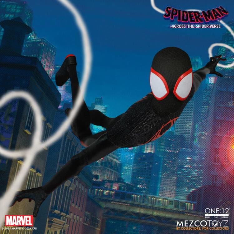 Miles Morales Spider-Man: Across the Spider-Verse One:12 Collective Action Figure - Premium Collectible for Marvel Fans & Movie Lovers - Perfect for Display, Gifts, and Comic Book Collections