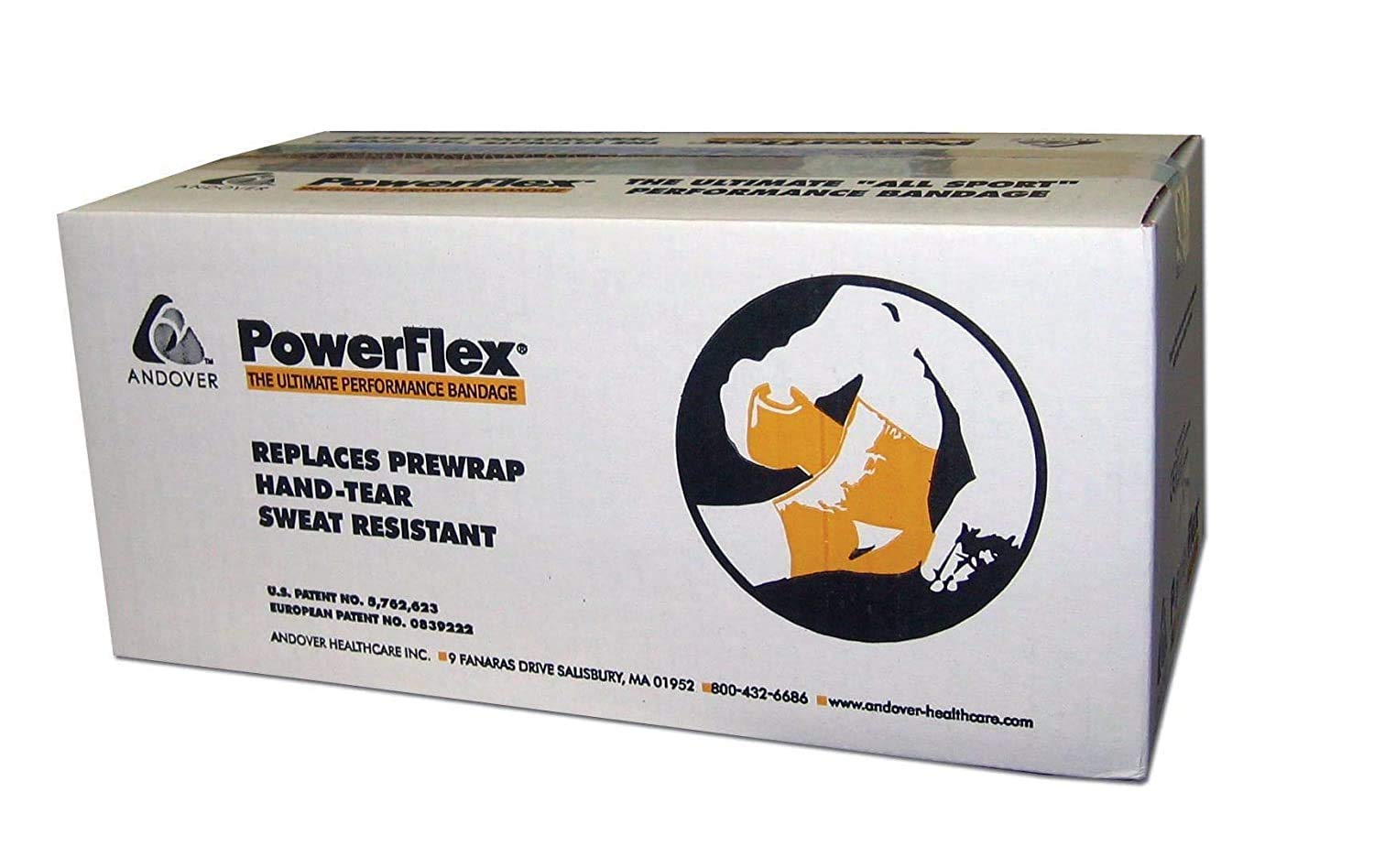 PowerFlex Self Adhesive Athletic Tape - Latex-Free Sports Wrap for Joint Support & Injury Prevention (1.5