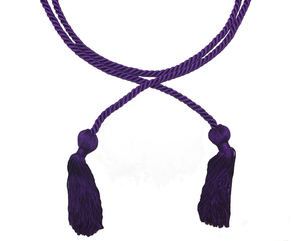 Graduation Cords Purple - Honor Stoles for Academic Achievements - Perfect for Graduation Ceremonies, Commencement Photos & School Events