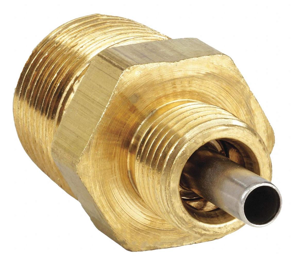 TRAMEC SLOAN Brass Compression Male Connector - 1.42 Inch (Pack of 10) - Perfect for Plumbing, Hydraulic Systems & Industrial Applications